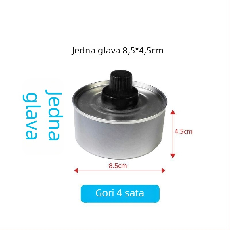 Jednokratni set za vruće jelo s aluminijskim stalkom — za dom i kampiranje; nije pogodan za mikrovalnu pećnicu; otisak logotipa; Licenca Yue XK16-204-01508