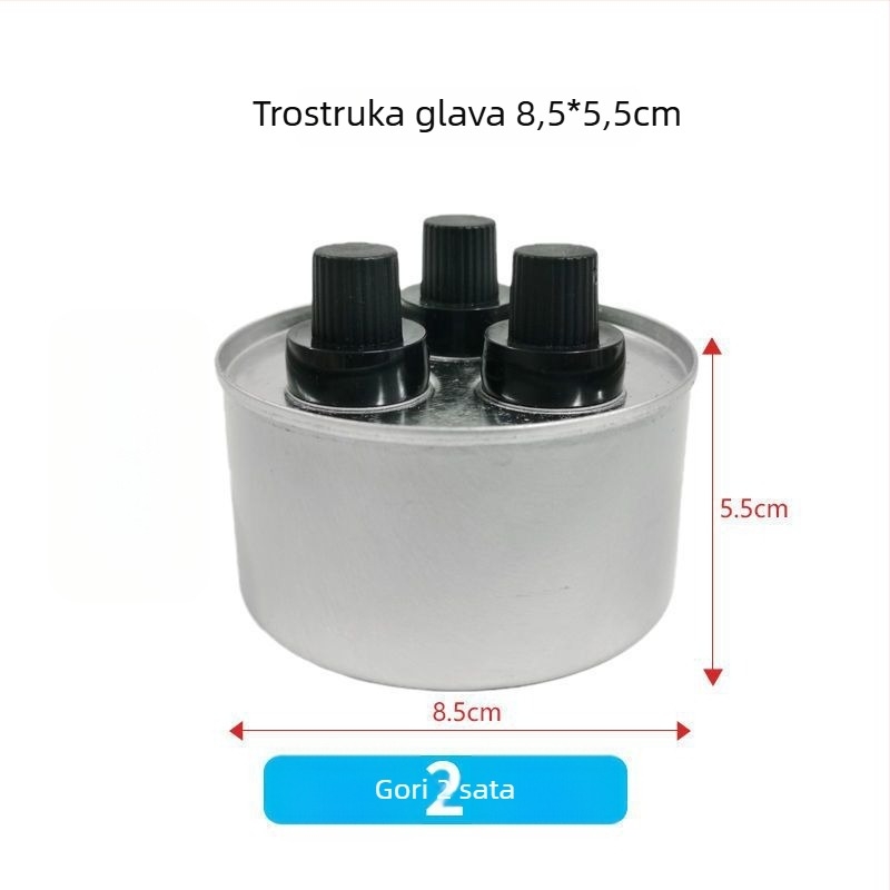 Jednokratni set za vruće jelo s aluminijskim stalkom — za dom i kampiranje; nije pogodan za mikrovalnu pećnicu; otisak logotipa; Licenca Yue XK16-204-01508