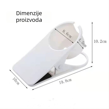 Držač čaša za stol — bočni, bez bušenja, plastika, moderan i jednostavan stil, težina 185 g