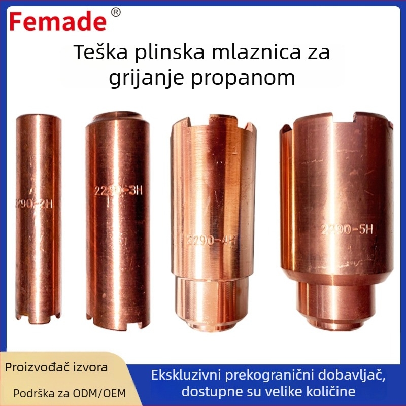 Grijena mlaznica za rezanje plinom propan, serija 2290, bakreno-brončana konstrukcija, standardni tip