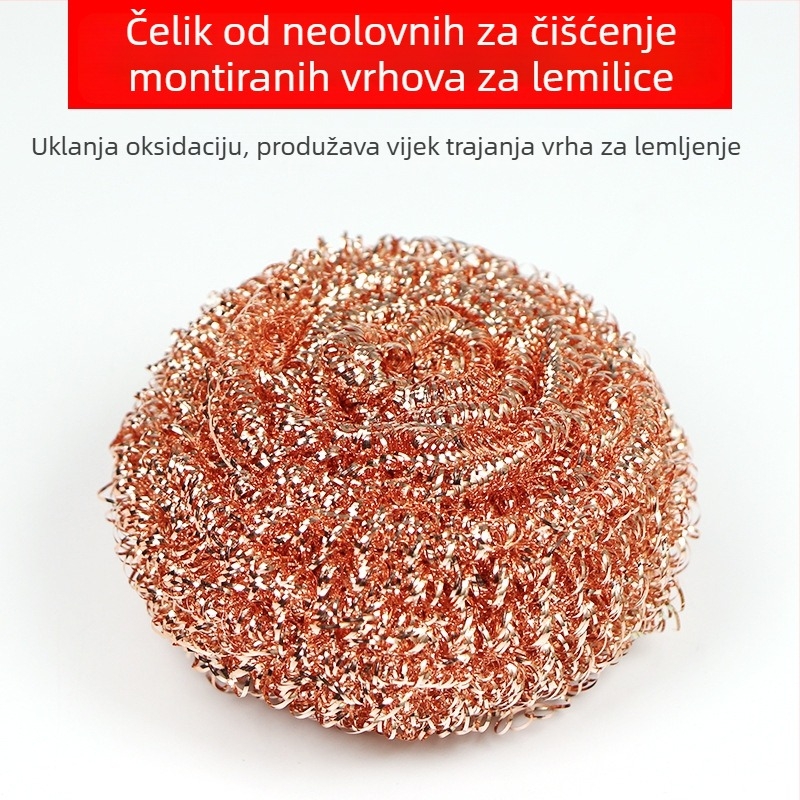 Set za čišćenje vrha lemilice s bakrenom čistom kuglicom za čišćenje i kuglicom za uklanjanje cinka | Rui Rui | Serija Soldering Iron Seat Series