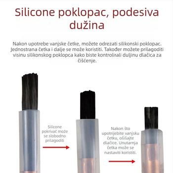 Nehrđajuća čelična glava četke za zavarivanje šavova – elektrolitska četka, pribor za poliranje pištolju, kompatibilno s M6/M8/M10 zavarivačkim pištoljima