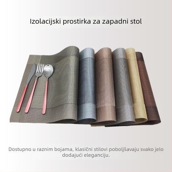 Trpezarijski podmetač (vodonepropusan, zaštita od opeklina, PVC, kvadratni oblik, moderan stil)