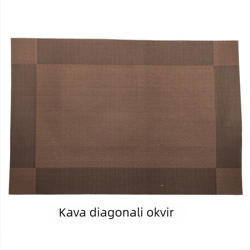 Trpezarijski podmetač (vodonepropusan, zaštita od opeklina, PVC, kvadratni oblik, moderan stil)