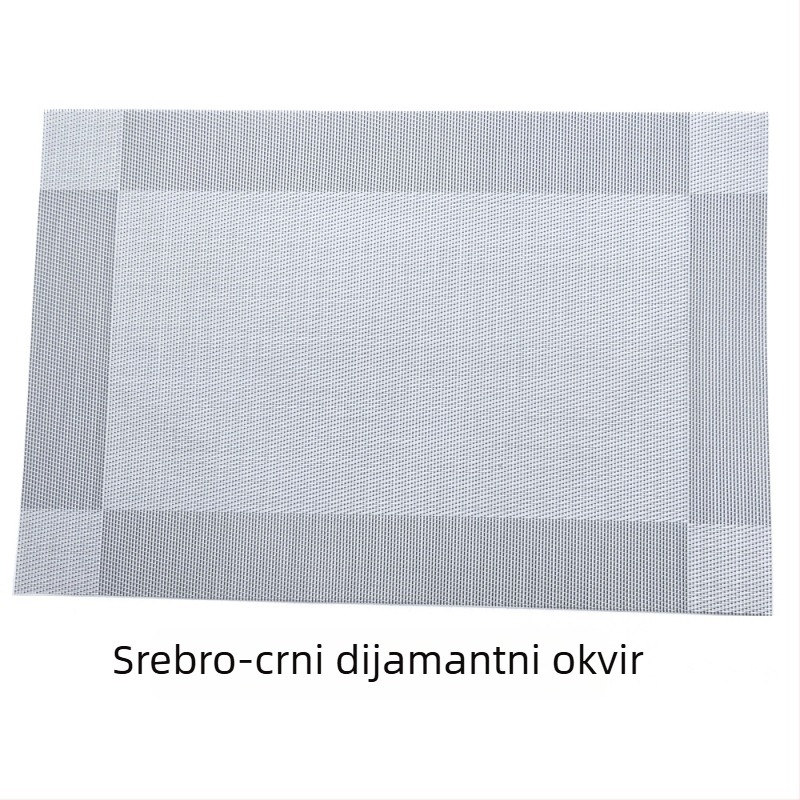 Trpezarijski podmetač (vodonepropusan, zaštita od opeklina, PVC, kvadratni oblik, moderan stil)