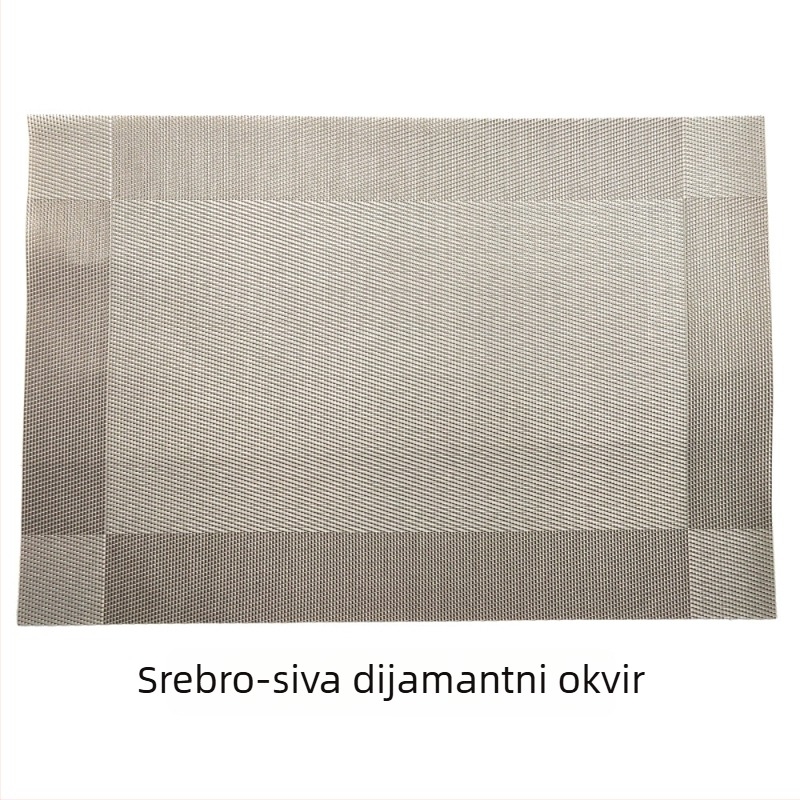 Trpezarijski podmetač (vodonepropusan, zaštita od opeklina, PVC, kvadratni oblik, moderan stil)