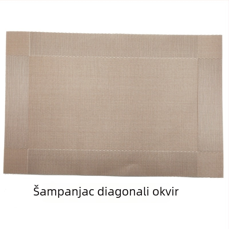 Trpezarijski podmetač (vodonepropusan, zaštita od opeklina, PVC, kvadratni oblik, moderan stil)