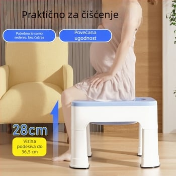 Plastični sjedeći kupelj za hemoroide i njegu prostate s podignutim dizajnom – uron uređaj za odrasle