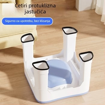 Plastični sjedeći kupelj za hemoroide i njegu prostate s podignutim dizajnom – uron uređaj za odrasle