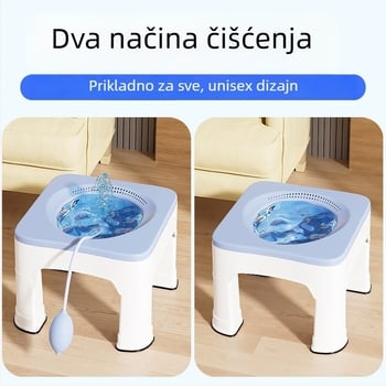 Plastični sjedeći kupelj za hemoroide i njegu prostate s podignutim dizajnom – uron uređaj za odrasle