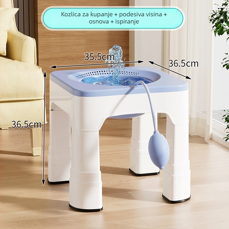 Plastični sjedeći kupelj za hemoroide i njegu prostate s podignutim dizajnom – uron uređaj za odrasle