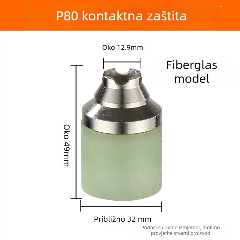 P80 plazma mlaznica s debelim hafnijem elektrodu – LGK-100 Pribor za plazma rezanje