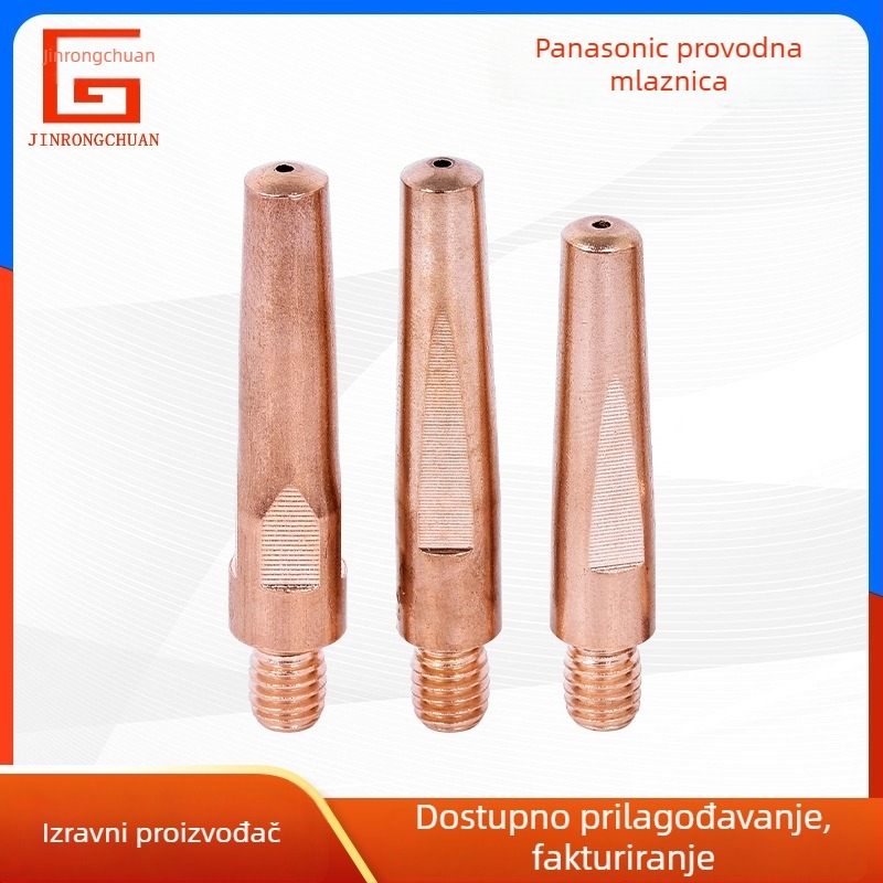 Zavarivački pištolj Jin Rongchuan s vodljivom mlaznicom, plinovito zaštićeno zavarivanje, mlaznica za napajanje bakrene žice L45