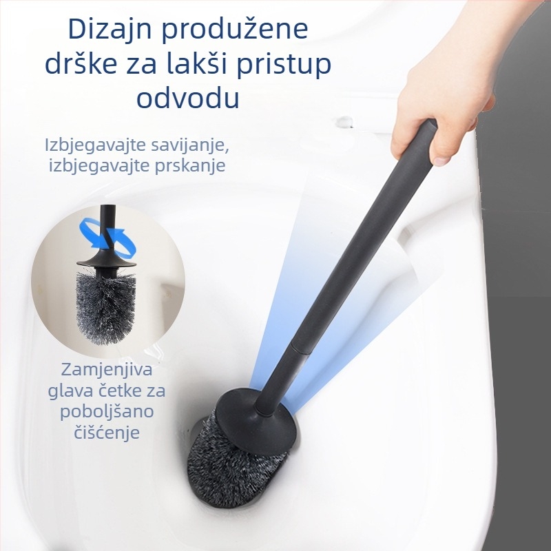 Glava četke za WC – zamjenjiva, za kućnu upotrebu; plastika; 200 g; Blue wood