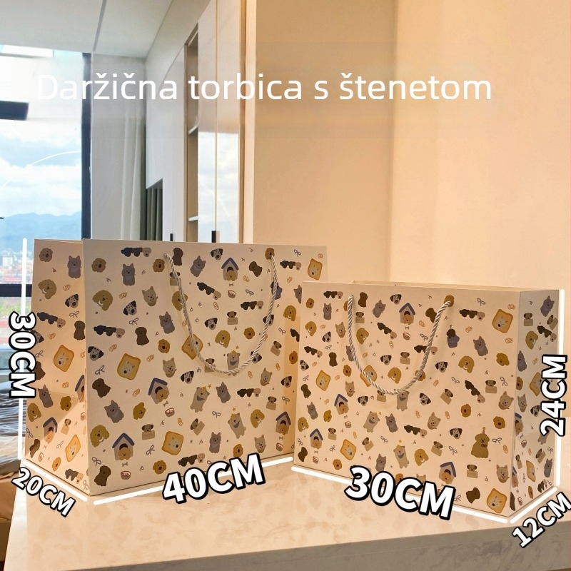 Papirnata torba za darove, oblik ručne torbe, offset tiskanje, za darove, torba za pakiranje, podrijetlo Yiwu