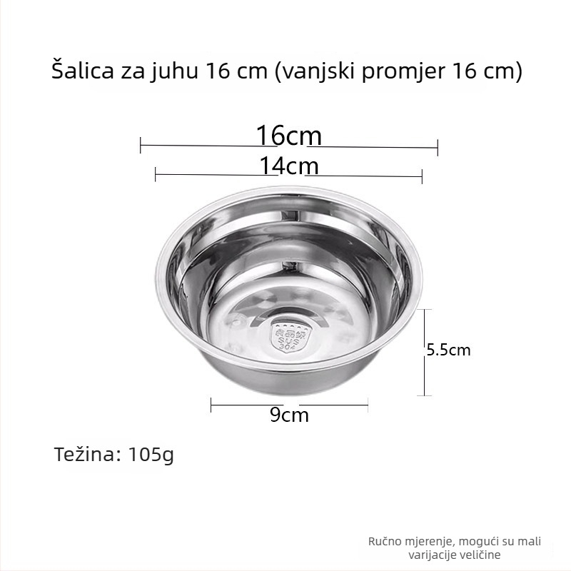 5-dijelni set okruglih tanjira od nehrđajućeg čelika, moderan minimalistički stil, jedinstveni uzorak, nije pogodno za mikrovalnu pećnicu