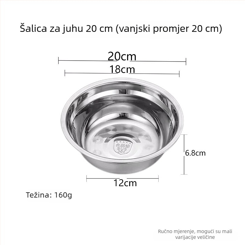 5-dijelni set okruglih tanjira od nehrđajućeg čelika, moderan minimalistički stil, jedinstveni uzorak, nije pogodno za mikrovalnu pećnicu