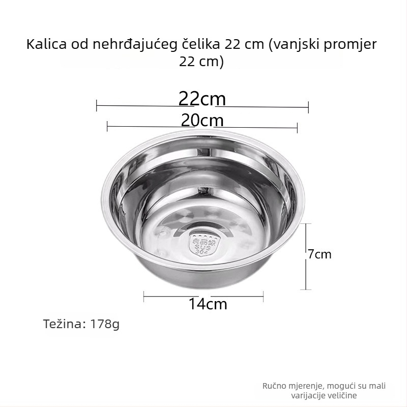 5-dijelni set okruglih tanjira od nehrđajućeg čelika, moderan minimalistički stil, jedinstveni uzorak, nije pogodno za mikrovalnu pećnicu