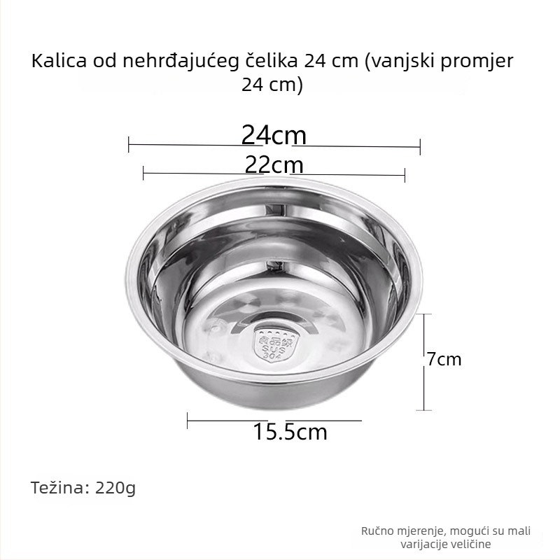 5-dijelni set okruglih tanjira od nehrđajućeg čelika, moderan minimalistički stil, jedinstveni uzorak, nije pogodno za mikrovalnu pećnicu