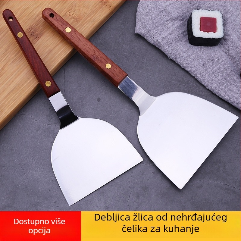 Teppanyaki kuhačka lopatica – Orange Wild, 420 nehrđajući čelik, moderni stil
