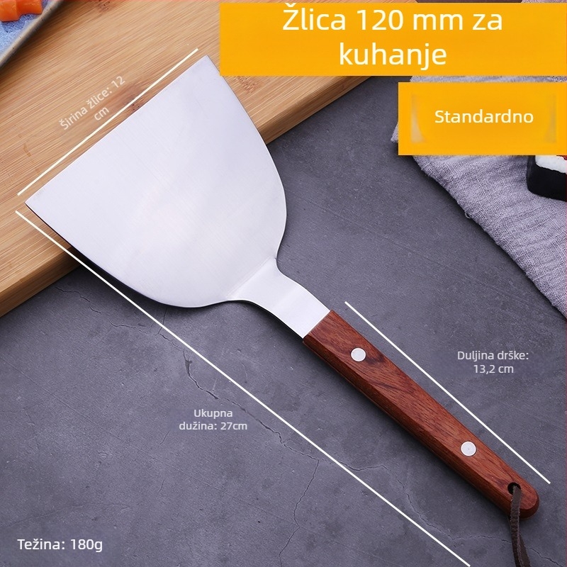 Teppanyaki kuhačka lopatica – Orange Wild, 420 nehrđajući čelik, moderni stil