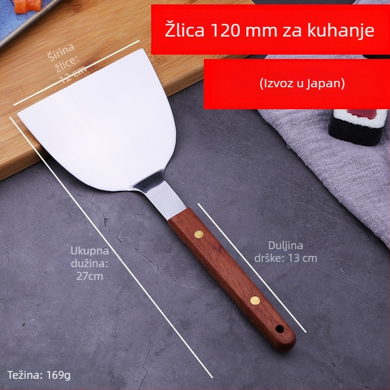 Teppanyaki kuhačka lopatica – Orange Wild, 420 nehrđajući čelik, moderni stil