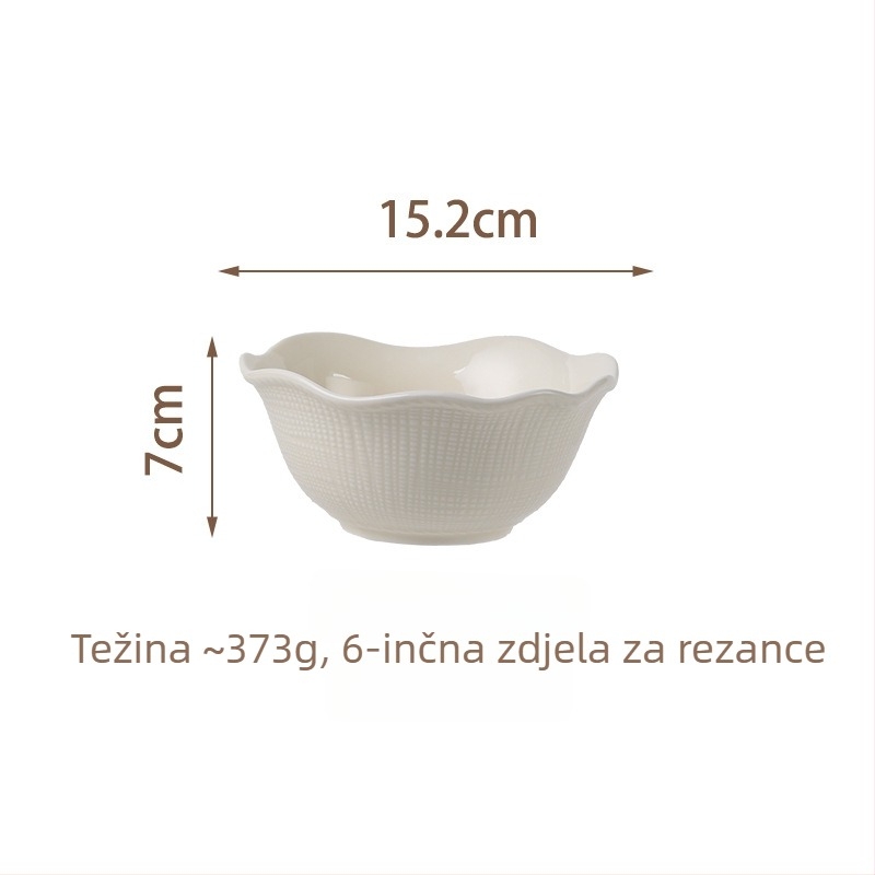 Keramički set posuđa (zdjele i tanjuri) — moderan minimalistički dizajn, jednobojna glazirana površina, prikladno za mikrovalnu, mogućnost prilagodbe