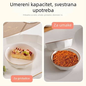 Keramičke zdjelice za umake u nordijskom stilu za kućnu upotrebu; moguć ispis logotipa; pogodna kao poklon za kolege na konferenciji