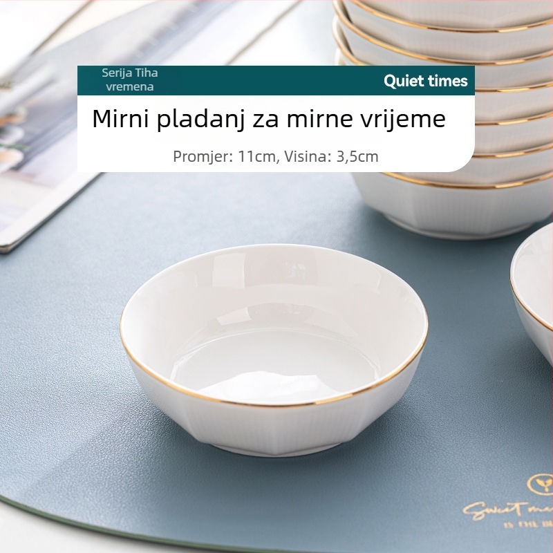 Keramičke zdjelice za umake u nordijskom stilu za kućnu upotrebu; moguć ispis logotipa; pogodna kao poklon za kolege na konferenciji