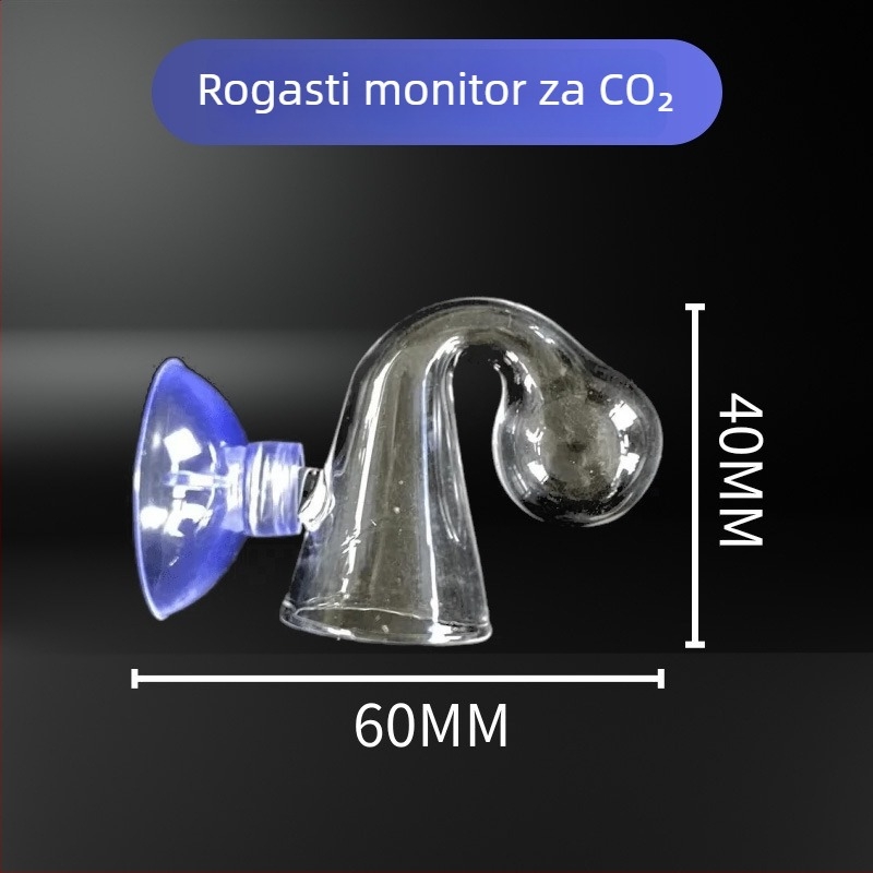 CO2 detektor za akvarij za real-time praćenje CO2 u biljnom akvariju (Materijal: Staklo; Težina: 0.01; Marka: Unpacking; Kategorija: Oprema za akvarij)