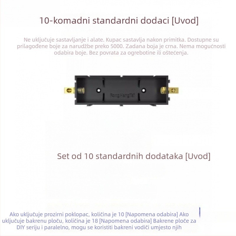DIY modularna kutija za baterije 21700/18650 sa bakrenim stupcima podrške bez zavarivanja