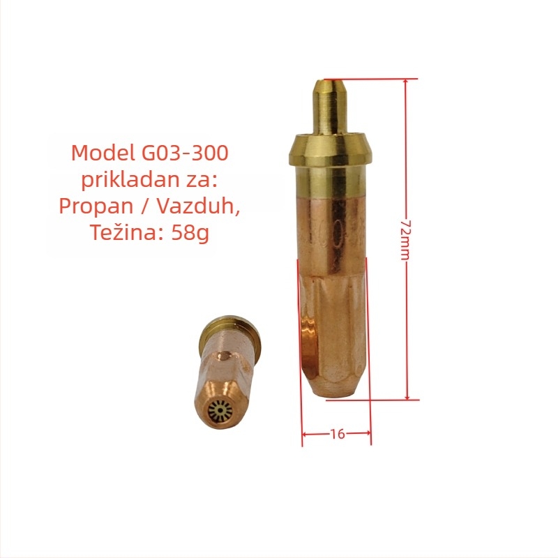 Kopčana rezna igla za rezanje sa acetilenom/propanom i tekućim plinom, kružnog tipa dizajn u obliku cvijeta plum blossom, pogodna za rezanje debelih željeznih ploča, Welding Army, serija 30/100/300
