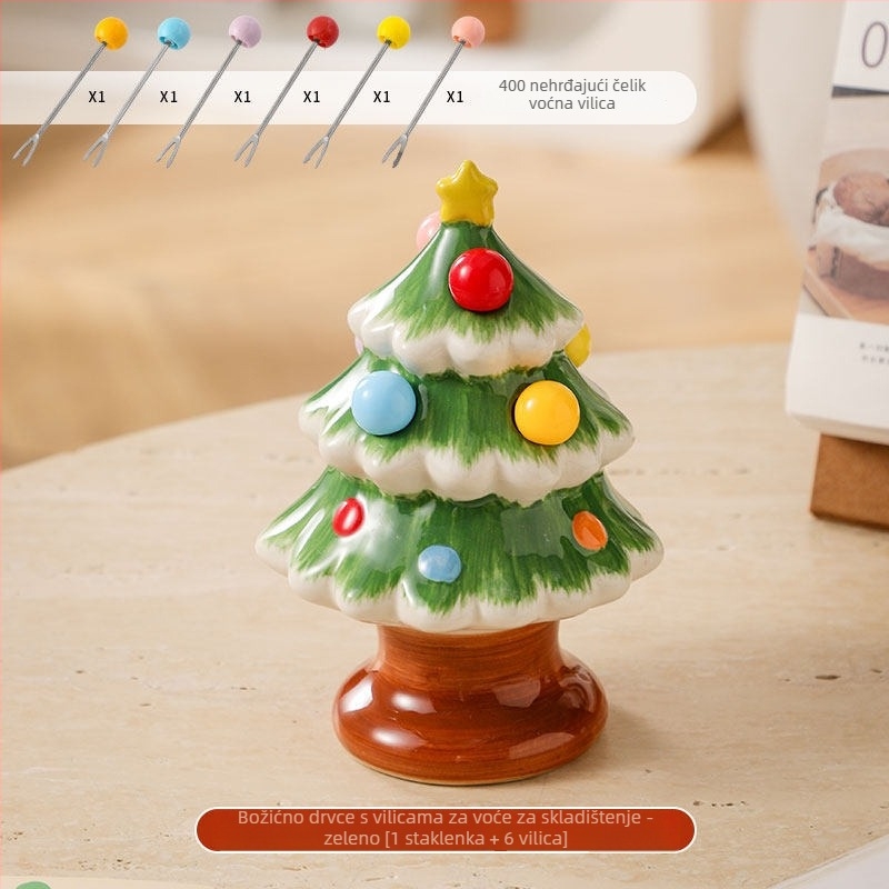Set vilica za voće, 304 nehrđajući čelik, umjetnički stil, za djecu, poliranje konopnim kolomom