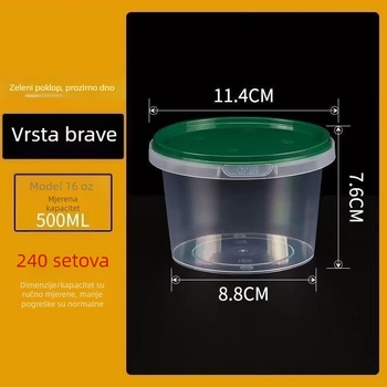Posuda za juhu za dostavu s poklopcem, otporna na prolijevanje, protiv krađe