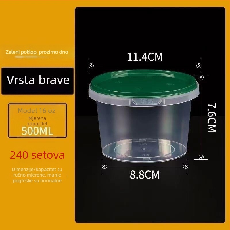 Posuda za juhu za dostavu s poklopcem, otporna na prolijevanje, protiv krađe