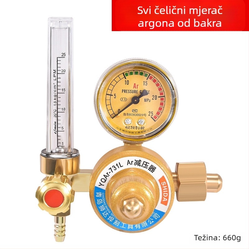 Regulator tlaka argona YQAr-731L, Ouhu, serija Argon 36V, napon 24–220V