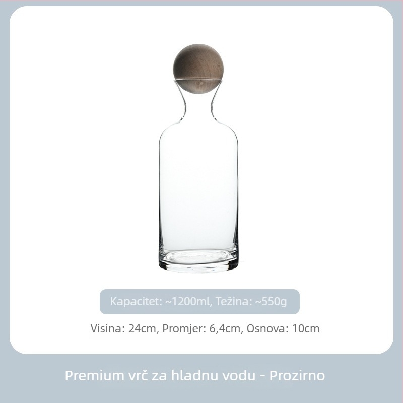 Set čaša za vodu od kristalnog stakla - trapezni oblik, elektroplatirani završetak, mogućnost prilagođenog logotipa