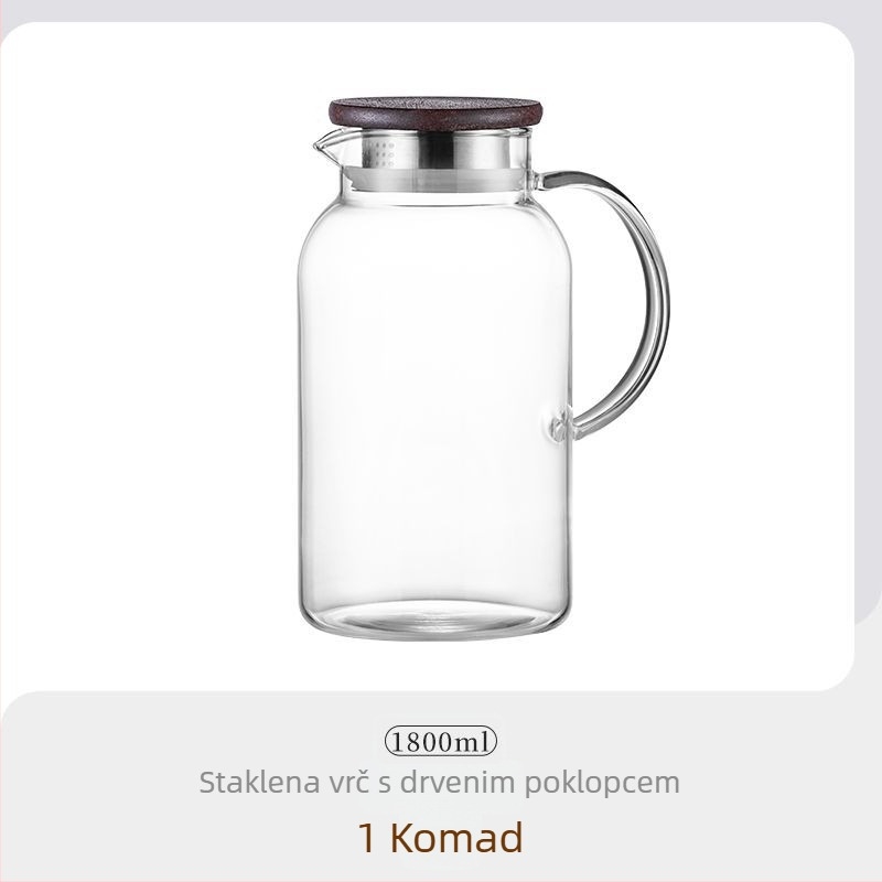 Set čajnoga lonca i šalice kineskog stila – borosilikatno staklo visokog čvrstoće, marka Unique (Stil: kineskog stila; Materijal: borosilikatno staklo; Marka: Unique)