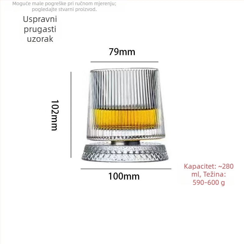 Staklena šalica, cilindrična, jednostruka, poklopac za direktno piće, tisak logotipa dostupan