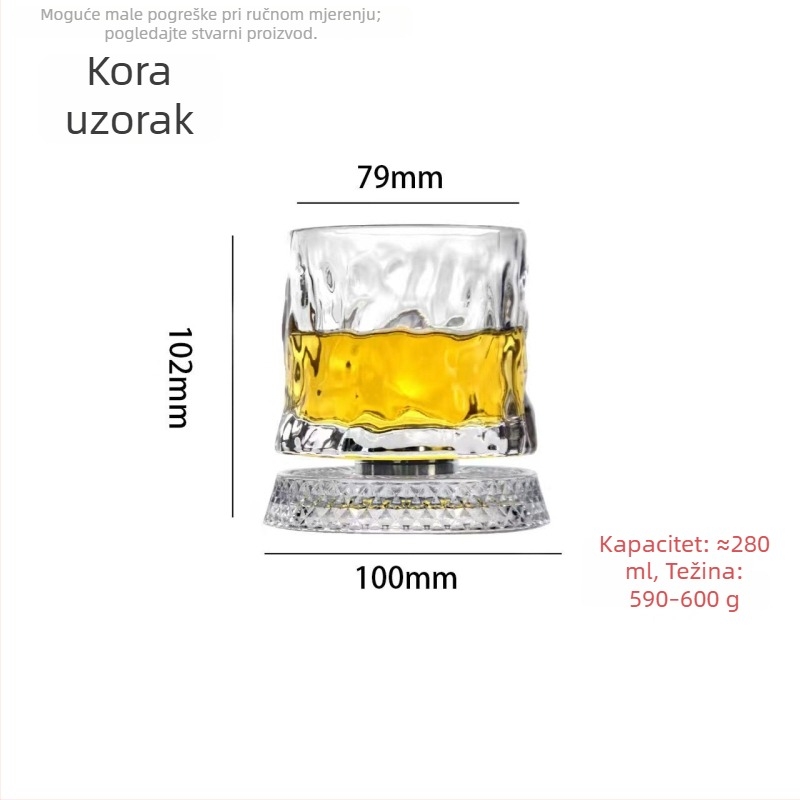 Staklena šalica, cilindrična, jednostruka, poklopac za direktno piće, tisak logotipa dostupan