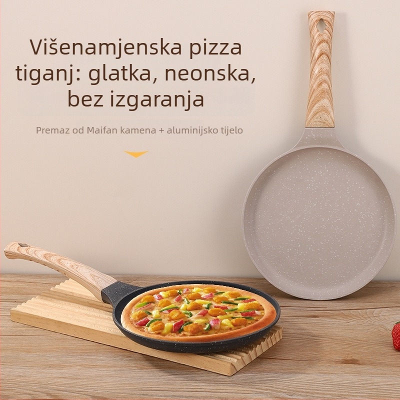 Tiganj za prženje s non-stick premazom, aluminij, model: tiganj za jaja, mogućnost personalizacije loga, pogodan za uobičajene štednjake