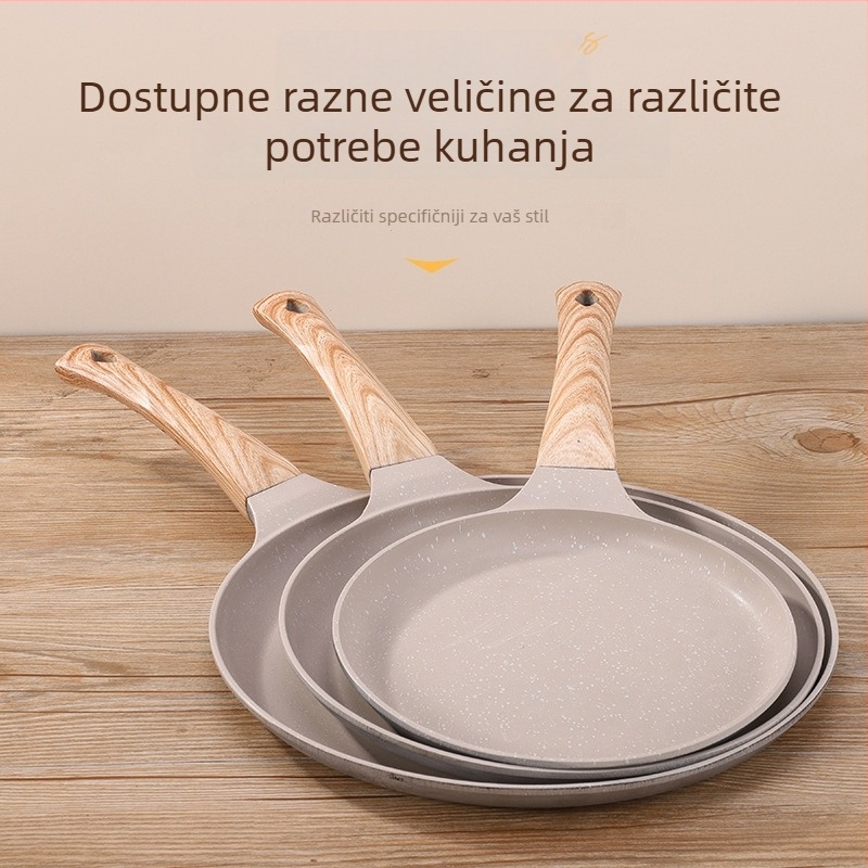 Tiganj za prženje s non-stick premazom, aluminij, model: tiganj za jaja, mogućnost personalizacije loga, pogodan za uobičajene štednjake
