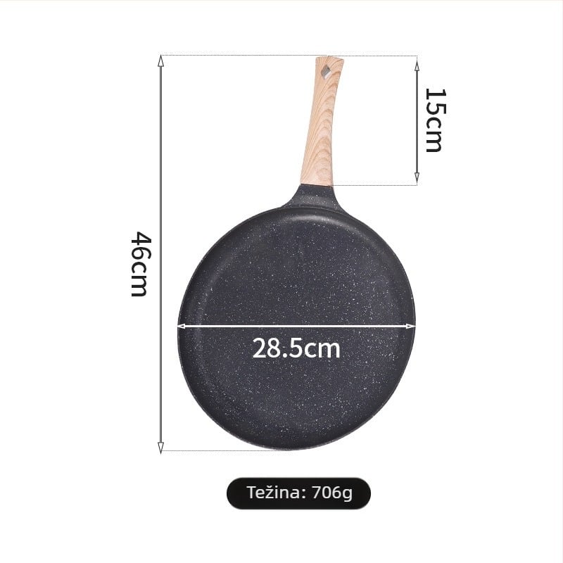 Tiganj za prženje s non-stick premazom, aluminij, model: tiganj za jaja, mogućnost personalizacije loga, pogodan za uobičajene štednjake
