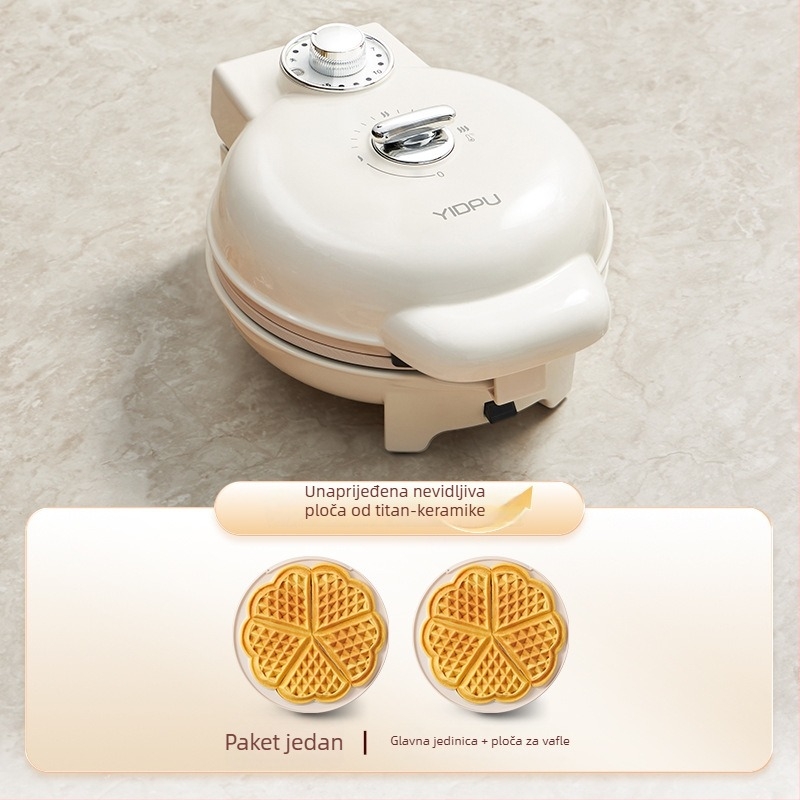 Gofr mak s dvostrukim pločama, model EL-3025, 750W, 220V/50Hz, mehaničko upravljanje