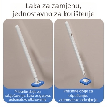 Jednokratni set četke za WC s držačem na zid za kupaonicu, čišćenje teških kutova, plastika