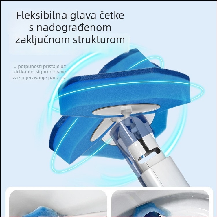 Jednokratna četka za klozeti squat – zidna, plastična, moderan minimalističan stil, Baojiajie