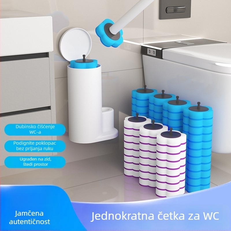 Jednokratna glava četke za WC – materijal spužva, za kućanstva i studentske domove