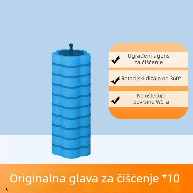 Jednokratna glava četke za WC – materijal spužva, za kućanstva i studentske domove