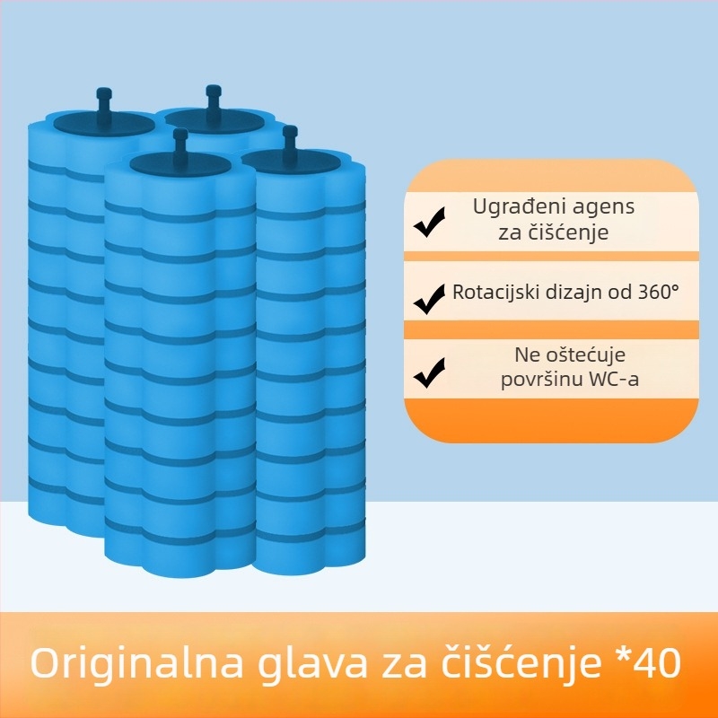 Jednokratna glava četke za WC – materijal spužva, za kućanstva i studentske domove