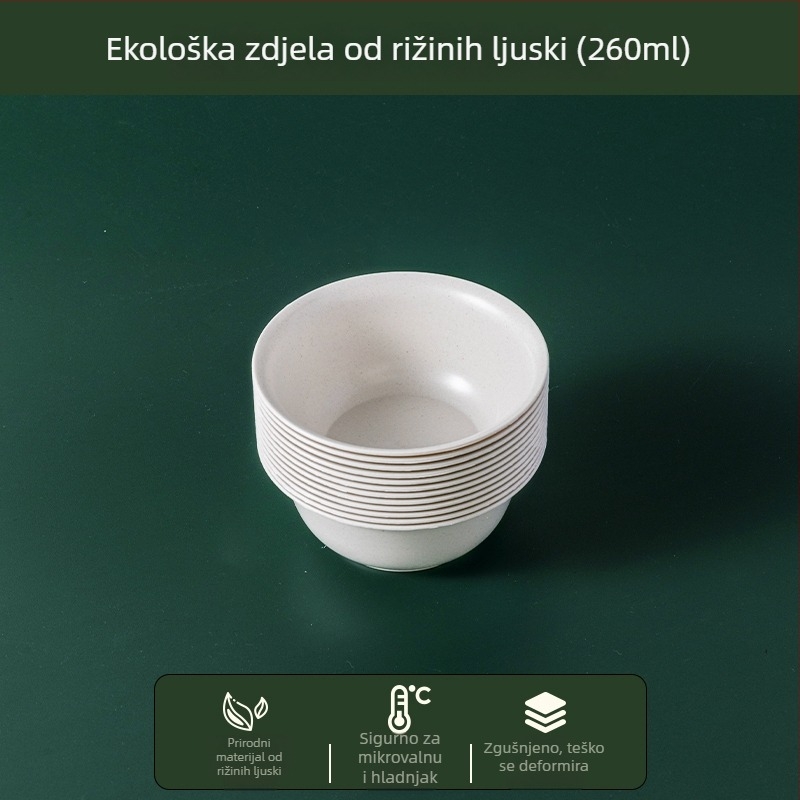 Jednokratni set posuđa od aluminijske folije, prehrambene kvalitete, debeli tanjuri, otporni na visoke temperature, za vanjsku uporabu.